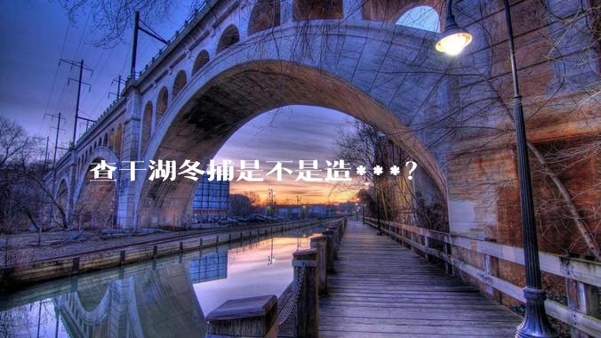 查干湖冬捕是不是造***？